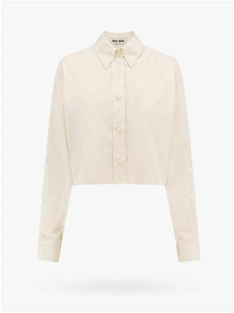 miu miu beige top|michael miu shirt.